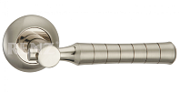 Дверная ручка RENZ мод. Гарсия (матовый никель/никель блест.) DH 87-08 SN/NP