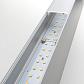 Линейный светодиодный подвесной двусторонний светильник 128см 50Вт 4200К матовое серебро 101-200-40-