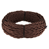 Ретро кабель витой 3х2,5 (коричневый) Ретро кабель витой 3х2,5 (коричневый)