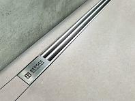 Желоб водосток SUPER Slim 1000, матовый хром, вертикальный выпуск S-сифон D50/105мм H30/80мм Желоб водосток SUPER Slim 1000, матовый хром, вертикальный выпуск S-сифон D50/105мм H30/80мм