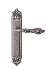 Дверная ручка на планке Val de Fiori мод. Наполи (серебро античное) проходная