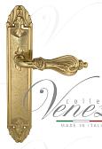 Дверная ручка Venezia на планке PL90 мод. Florence (полир. латунь) проходная