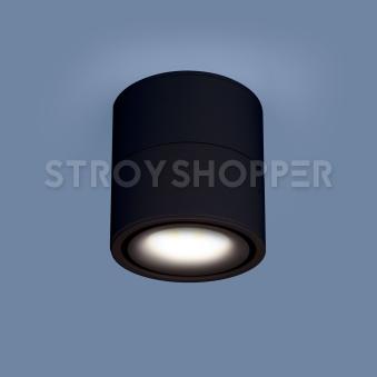 Накладной потолочный светодиодный светильник DLR031 15W 4200K 3100 черный матовый